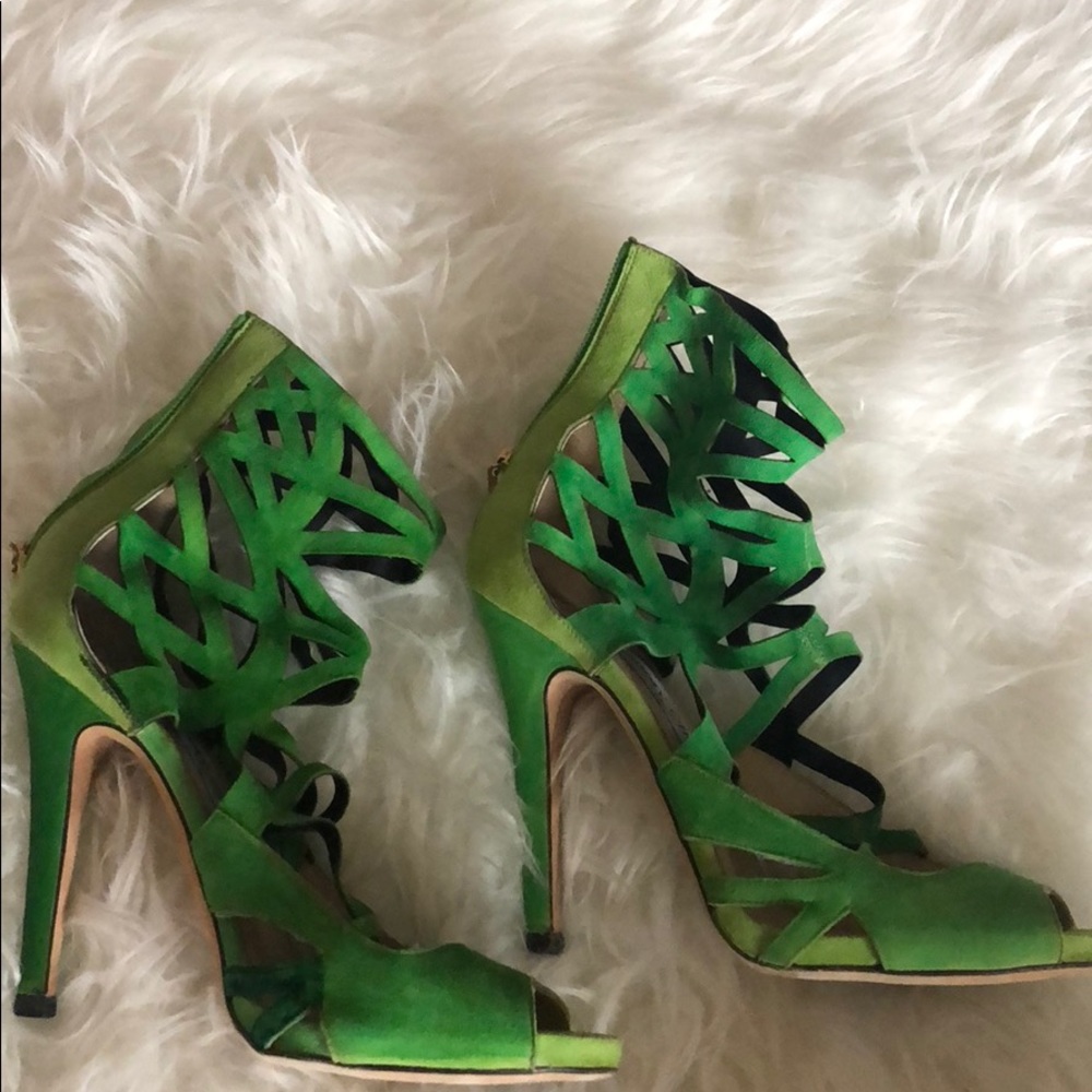 Green Jimmy Choo Heels